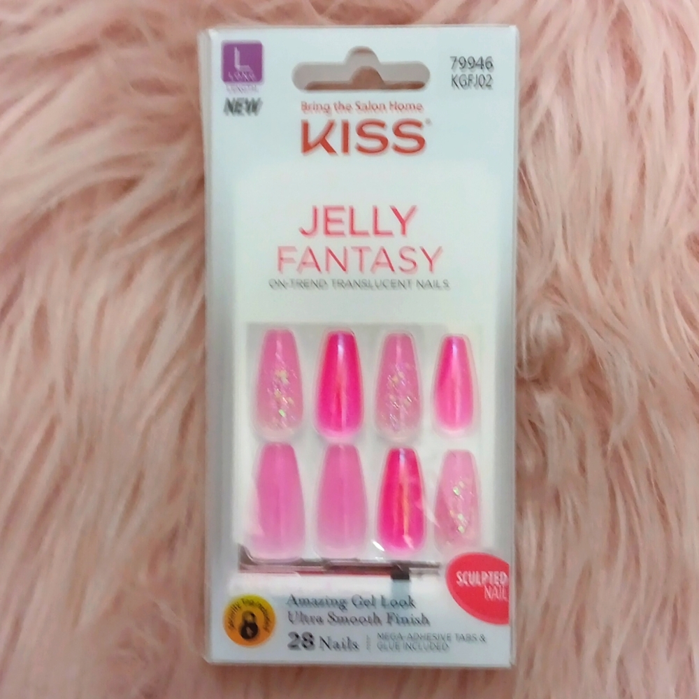 Brand New KISS JELLY FANTASY False Nails-L